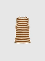 Stripe Knit Tank Top