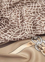 Foulard à motif mixte