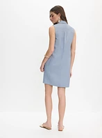 Linen Pocket Detail Dress