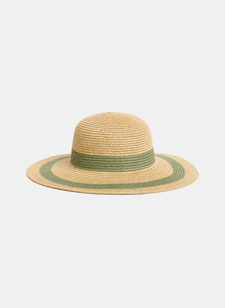 Chapeau en paille tressée