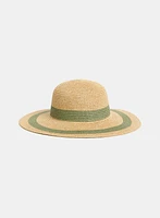 Chapeau en paille tressée
