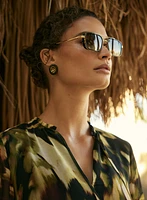 Rectangle Metal Sunglasses