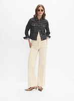 Button-Down Denim Jacket