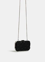 Mesh Rosette Clutch