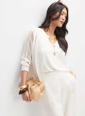 Scalloped Edge Cardigan