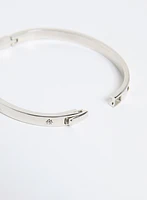 Crystal Insert Hinge Bangle