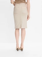 Cotton Pencil Skirt