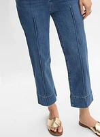 Cropped Straight-Leg Jeans