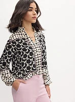 Blouse à motif géométrique