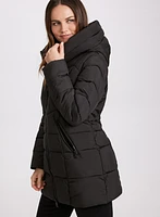Recycled Material Puffer Coat