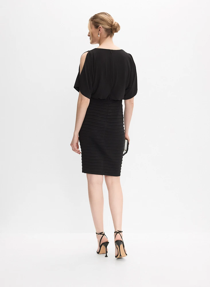 Adrianna Papell - Split Sleeve Blouson Dress
