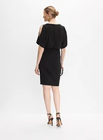 Adrianna Papell - Split Sleeve Blouson Dress