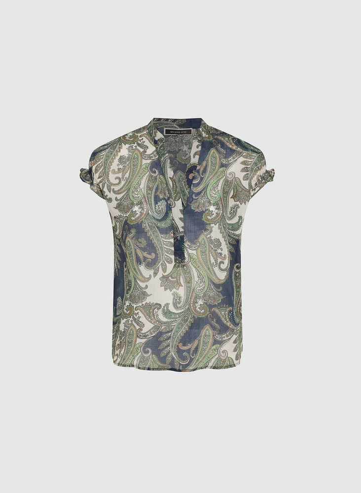Blouse à motif paisley