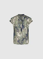 Blouse à motif paisley