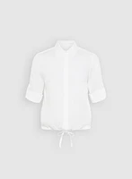 Blouse à motif carreauté transparent