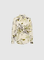 Floral Sketch Print Blouse