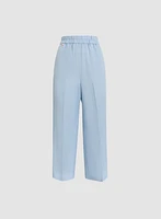Pantalon gaucho en lin à enfiler