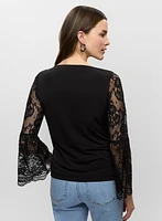Lace Sleeve Top