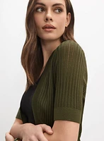 Pointelle Knit Bolero