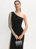 Robe manches à illusion de billes