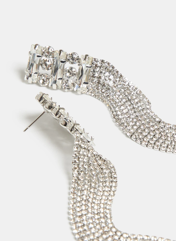 Crystal Cascade Earrings