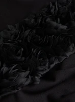 Rosette Appliqué Dress