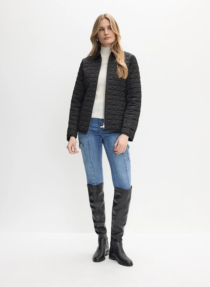 Manteau matelassé à ceinture