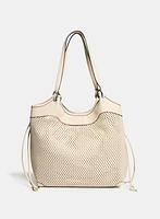 Sac à main perforé à cordon