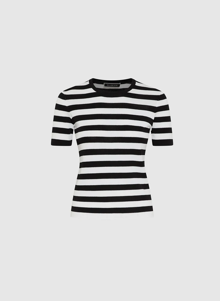 Stripe Knit Pullover