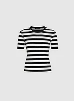 Stripe Knit Pullover