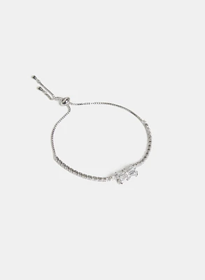 Cubic Zirconia Bow Bracelet