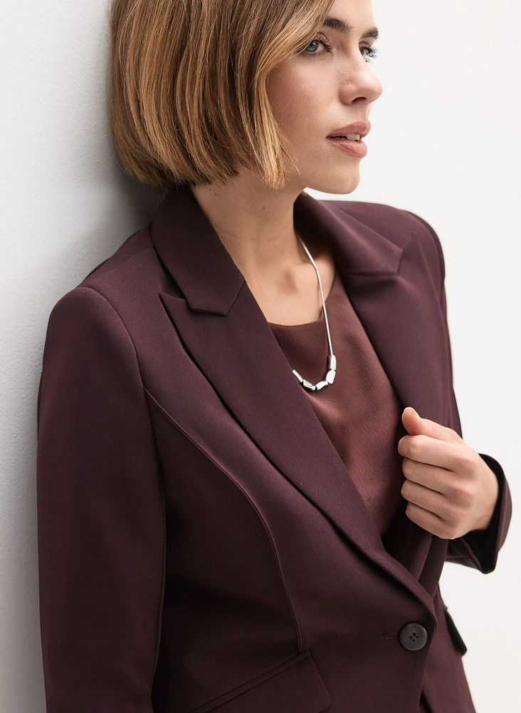 Veste à bouton unique