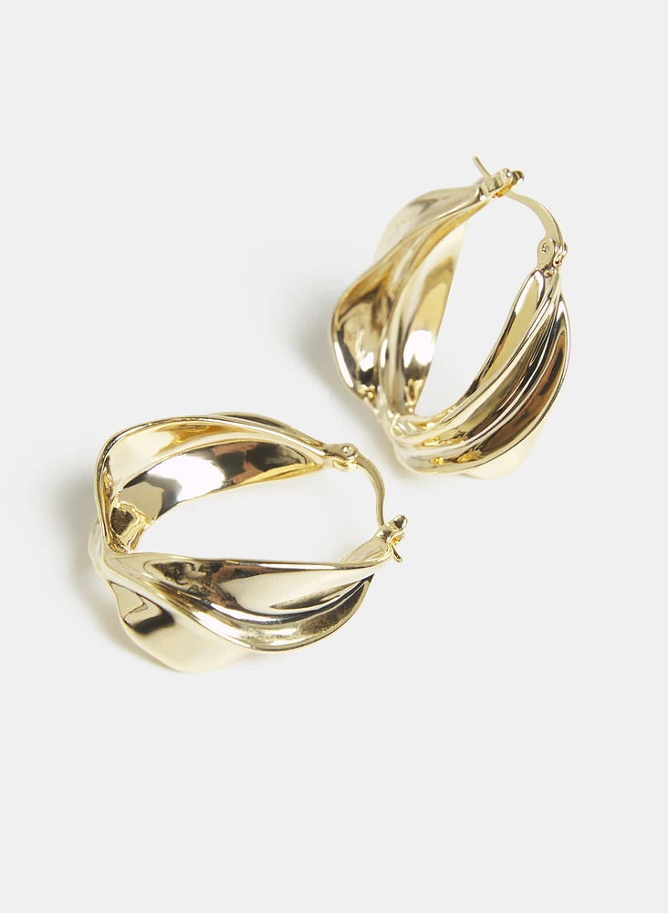 Twist Hoop Earrings