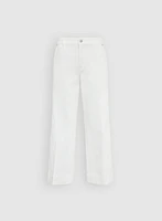 Patch Pocket Wide-Leg Jeans