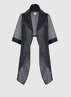 Boléro en organza avec lien à nouer