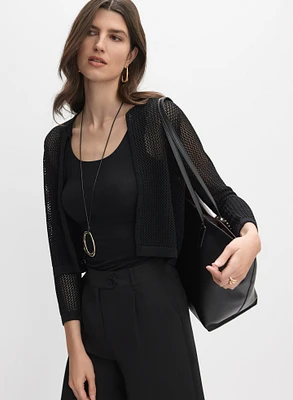 Boléro en tricot ajour