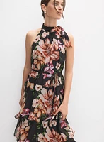 Tiered Floral Dress