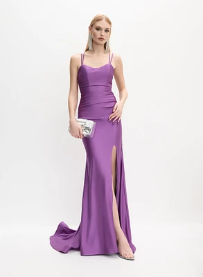 Lace-Up Back Dress