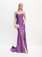 Lace-Up Back Dress
