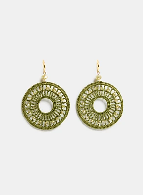 Beaded Crochet Earrings
