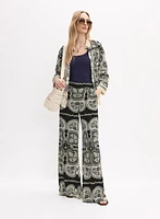 Pantalon à motif paisley