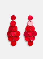 Disc Drop Earrings