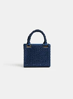Crystal Embellished Box Clutch