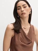 Joseph Ribkoff - Blouse en satin à col bénitier