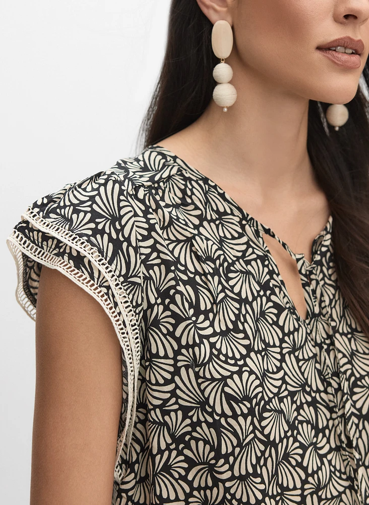 Flutter Sleeve Blouse