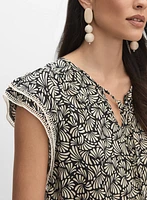 Flutter Sleeve Blouse