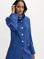 Manteau boutonné en tricotine