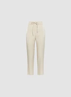 Pantalon droit à taille élastique