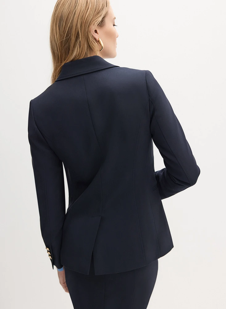 Blazer à col crant