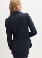 Blazer à col crant